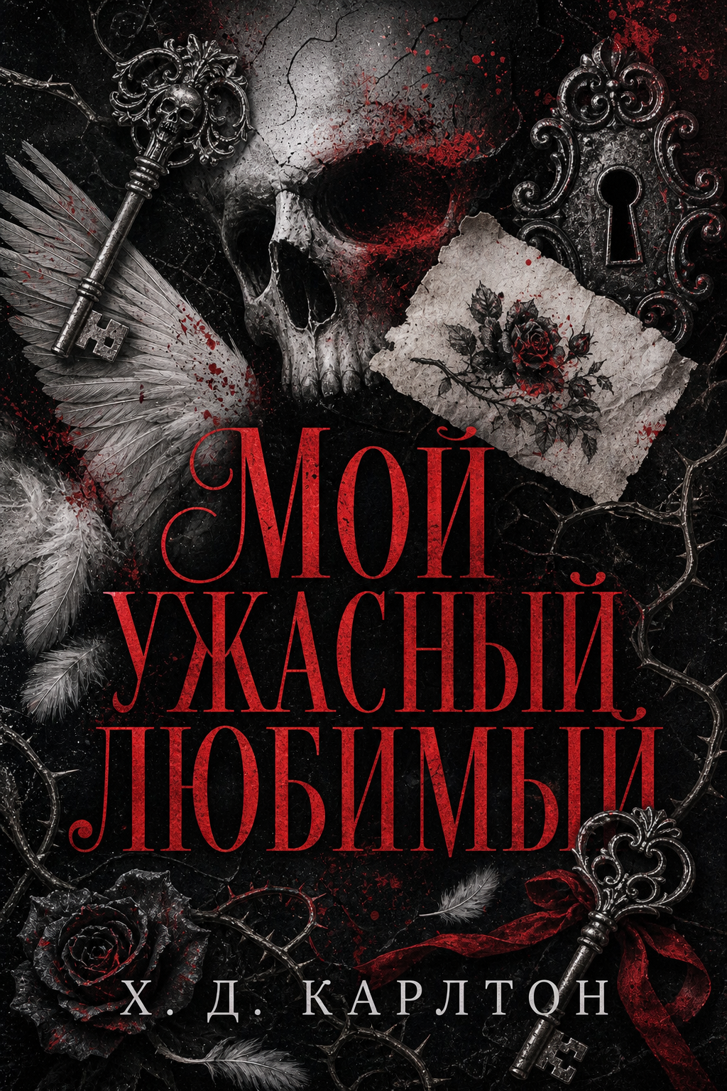 Обложка книги Моя ужасная возлюбленная (дуэт «Пустые могилы», №1) — Х.Д. Карлтон — My Dreadful Darling (Hollow Graves Duet, #1)