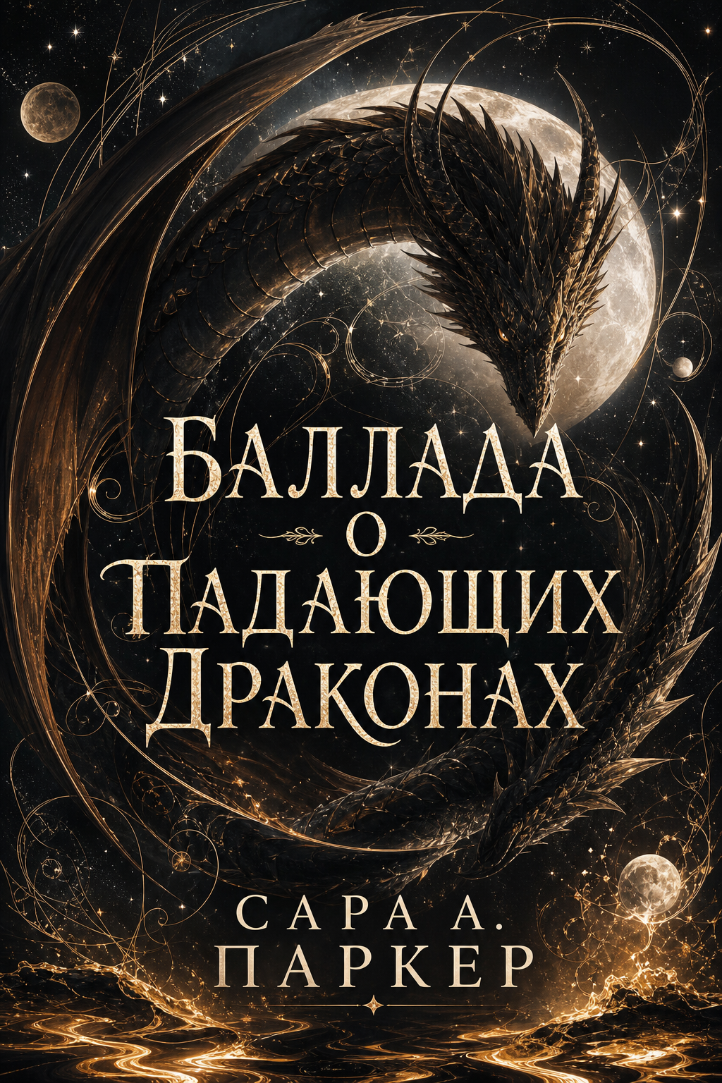 Обложка книги Баллада о падающих драконах (Moonfall, #2) — Сара А. Паркер — The Ballad of Falling Dragons (Moonfall, #2)