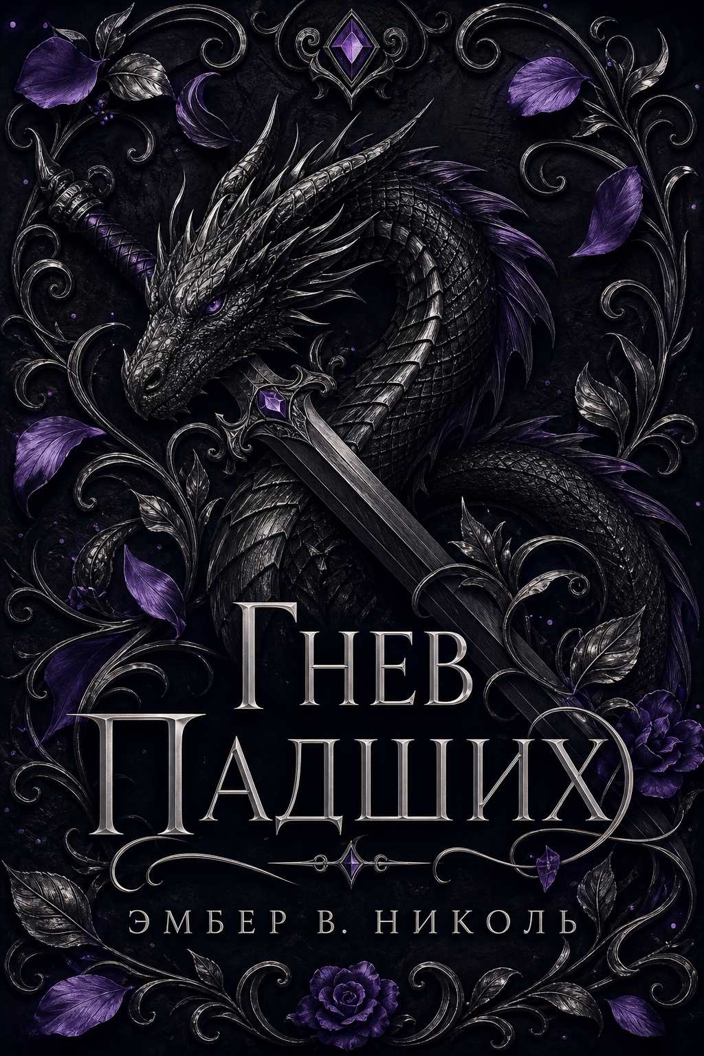 Обложка книги Гнев падших (Боги и чудовища, #4) — Эмбер В. Николь — The Wrath of the Fallen (Gods & Monsters, #4) — Amber V. Nicole