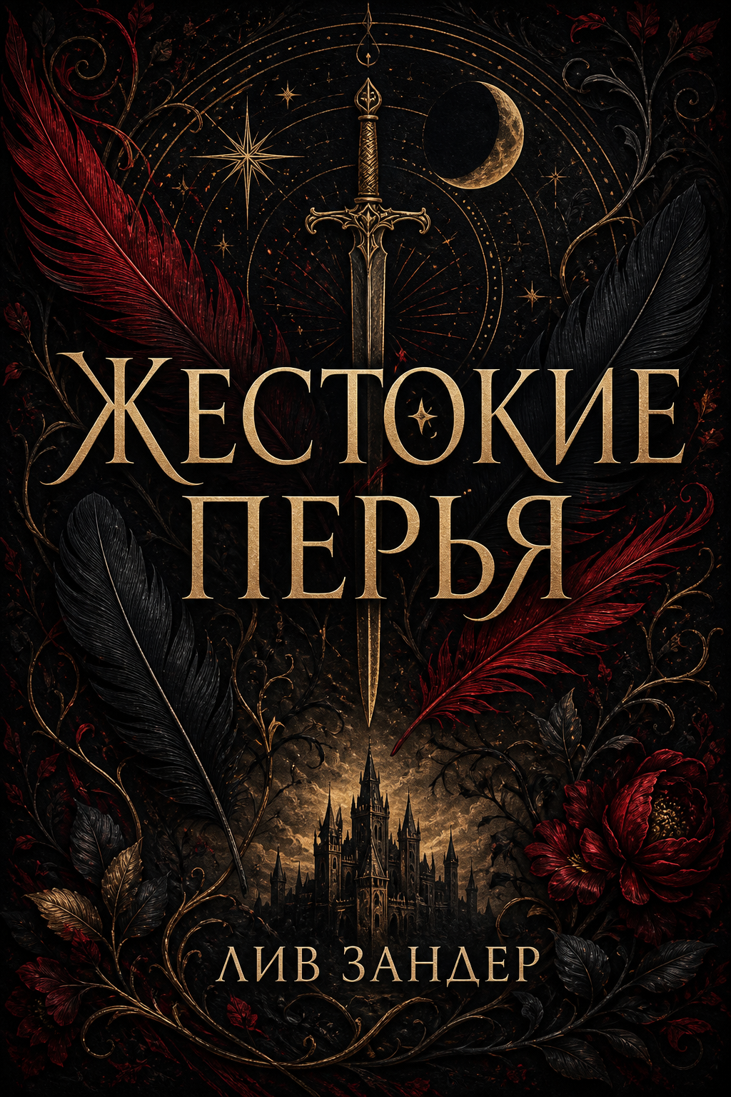 Обложка книги Жестокие перья (Двор Воронов, кн. 1) — Лив Зандер — Feathers So Vicious (Court of Ravens, #1)