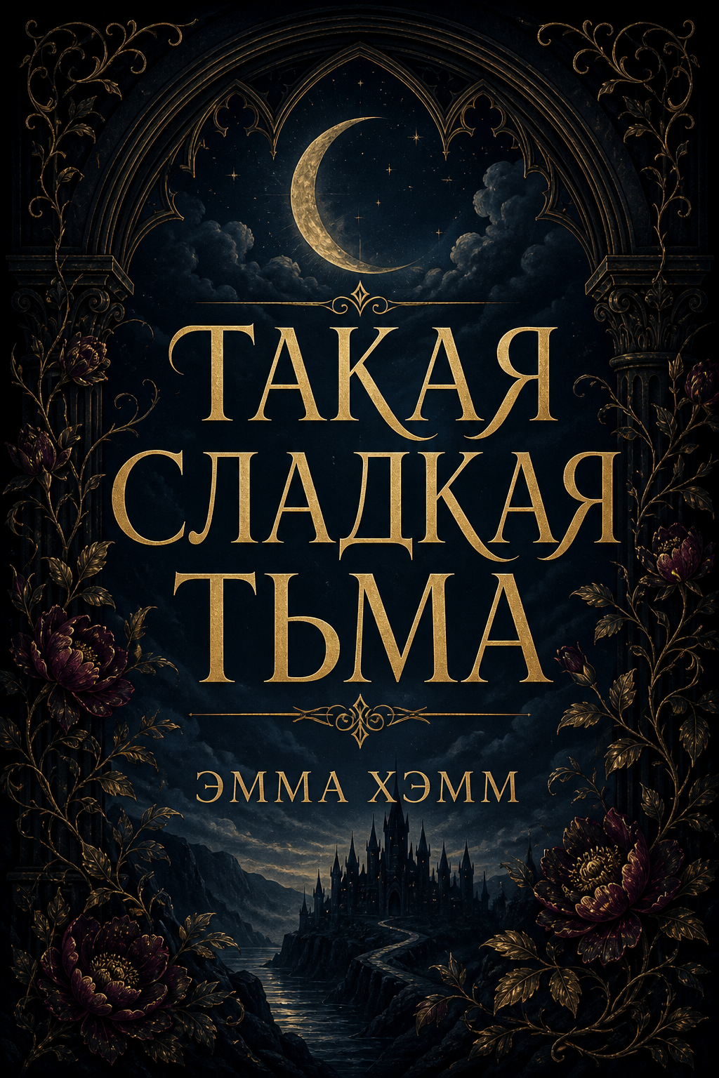 Обложка книги Такая сладкая тьма (Царство внизу, №1) — Эмма Хэмм — A Darkness So Sweet (The Kingdom Below, #1)
