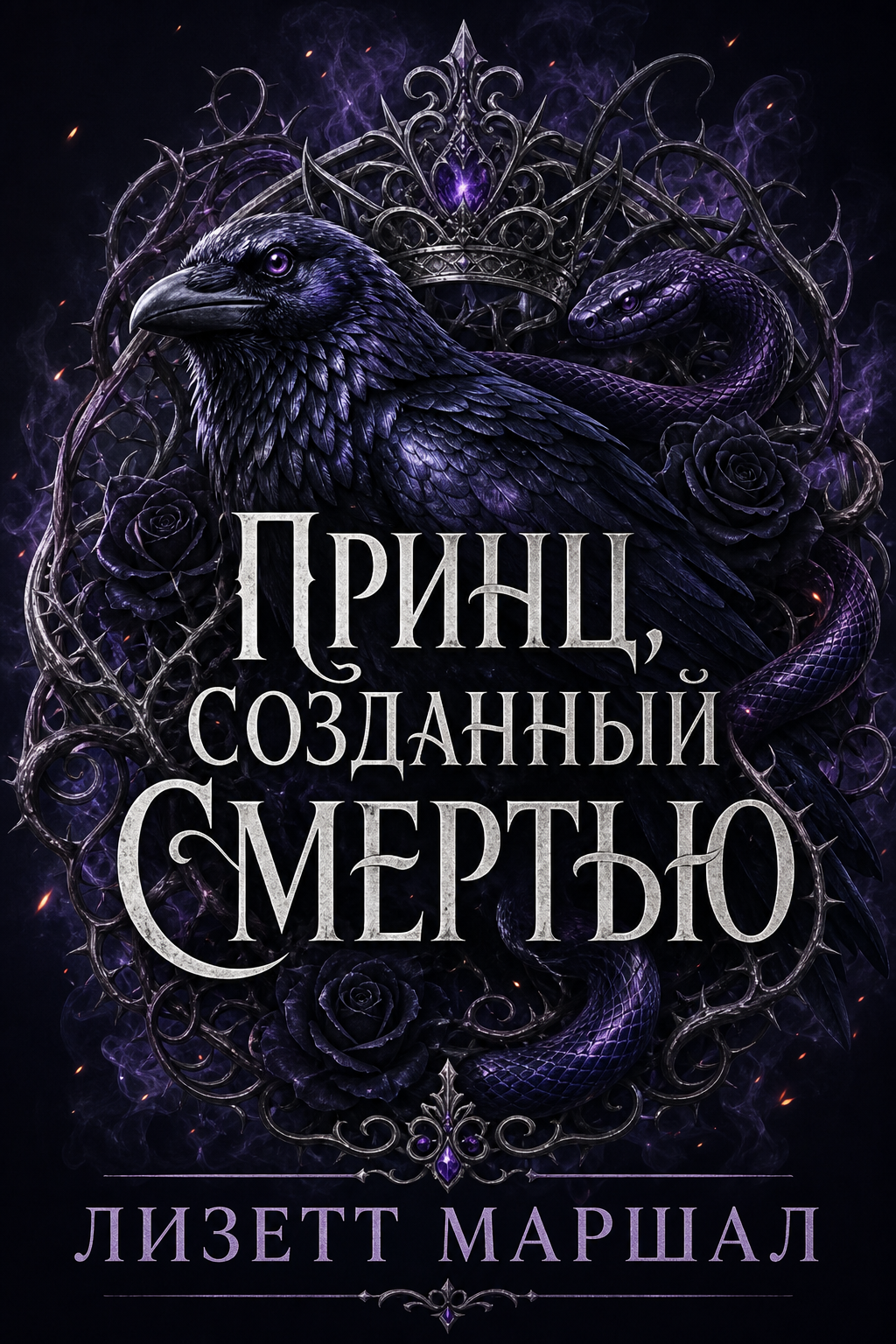 Обложка книги Принц, созданный Смертью (Сага «Руноведка», №1) — Лизетт Маршалл — The Death-Made Prince (Runewitch Saga, #1)