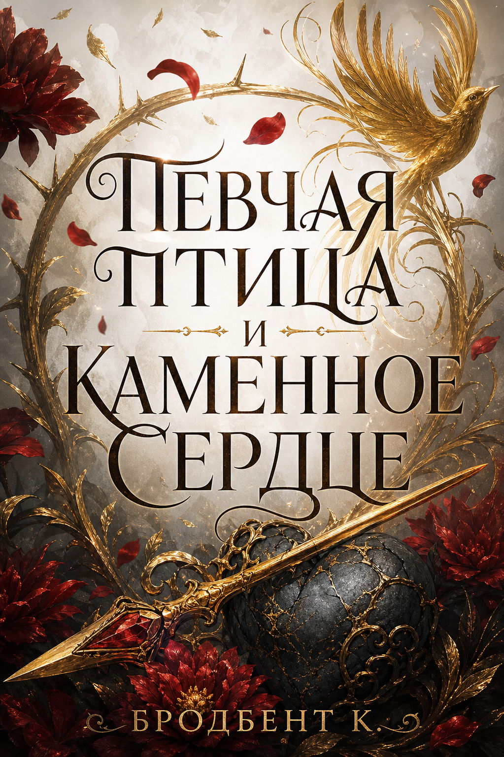 Обложка книги Певчая птица и каменное сердце (Короны Найаксии, #3) — Бродбент К. — The Songbird & the Heart of Stone (Crowns of Nyaxia, #3)