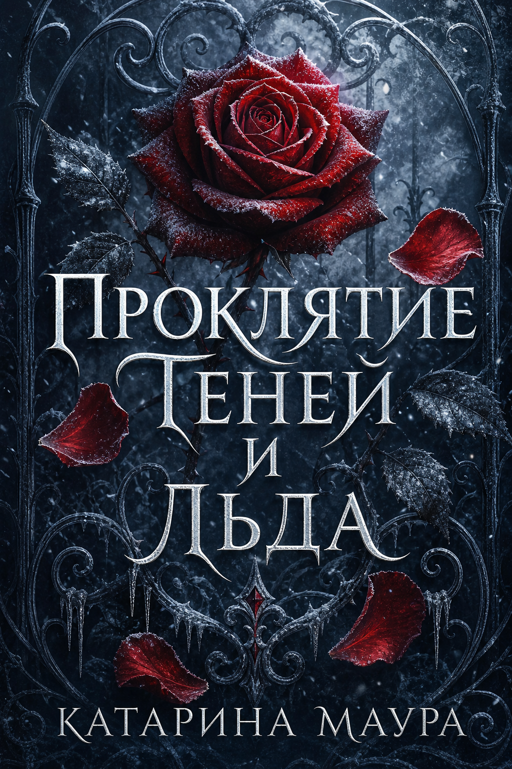 Обложка книги Проклятие теней и льда — Катарина Маура — A Curse of Shadows and Ice (Shadowbound, #1)