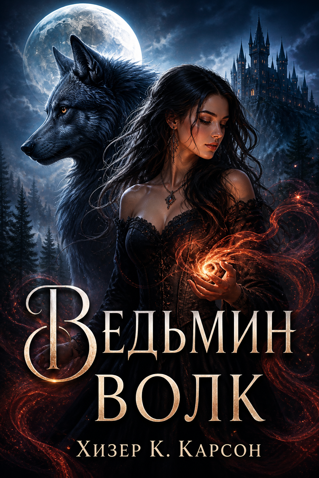 Обложка книги Ведьмин волк (Fated Destinies, книга 1) — Хизер К. Карсон — The Witch’s Wolf (Fated Destinies, #1)