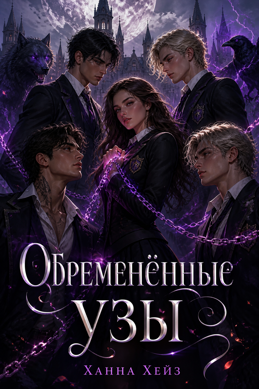 Обложка книги Обременённые узы (Арроу Харт Академи, книга 4) — Ханна Хейз — Burdened Bonds (The Arrow Hart Academy #4)
