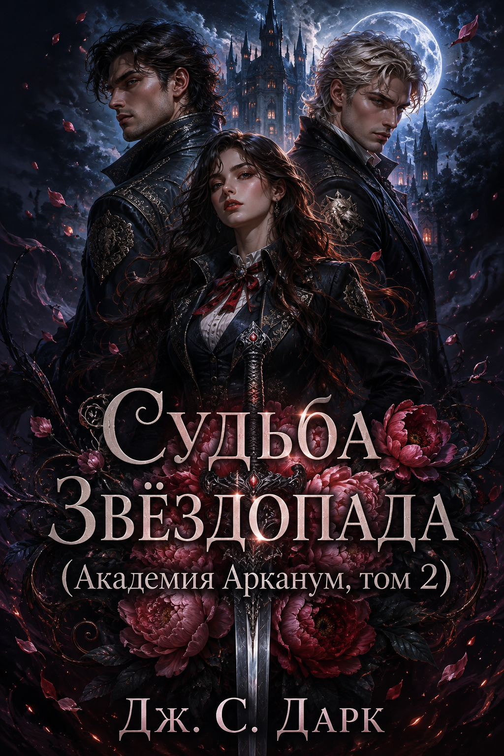 Обложка книги Судьба Звёздопада (Академия Арканум, том 2) — Дж. С. Дарк — Fated for Starfall (Arcanum Academy #2)