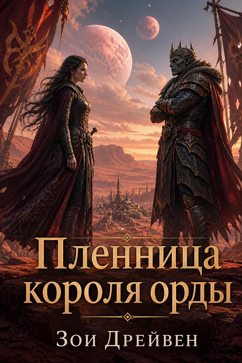 Обложка книги Пленница короля орды (Horde Kings of Dakkar, книга 1) — Зои Дрейвен — Captive of the Horde King (Horde Kings of Dakkar, #1)