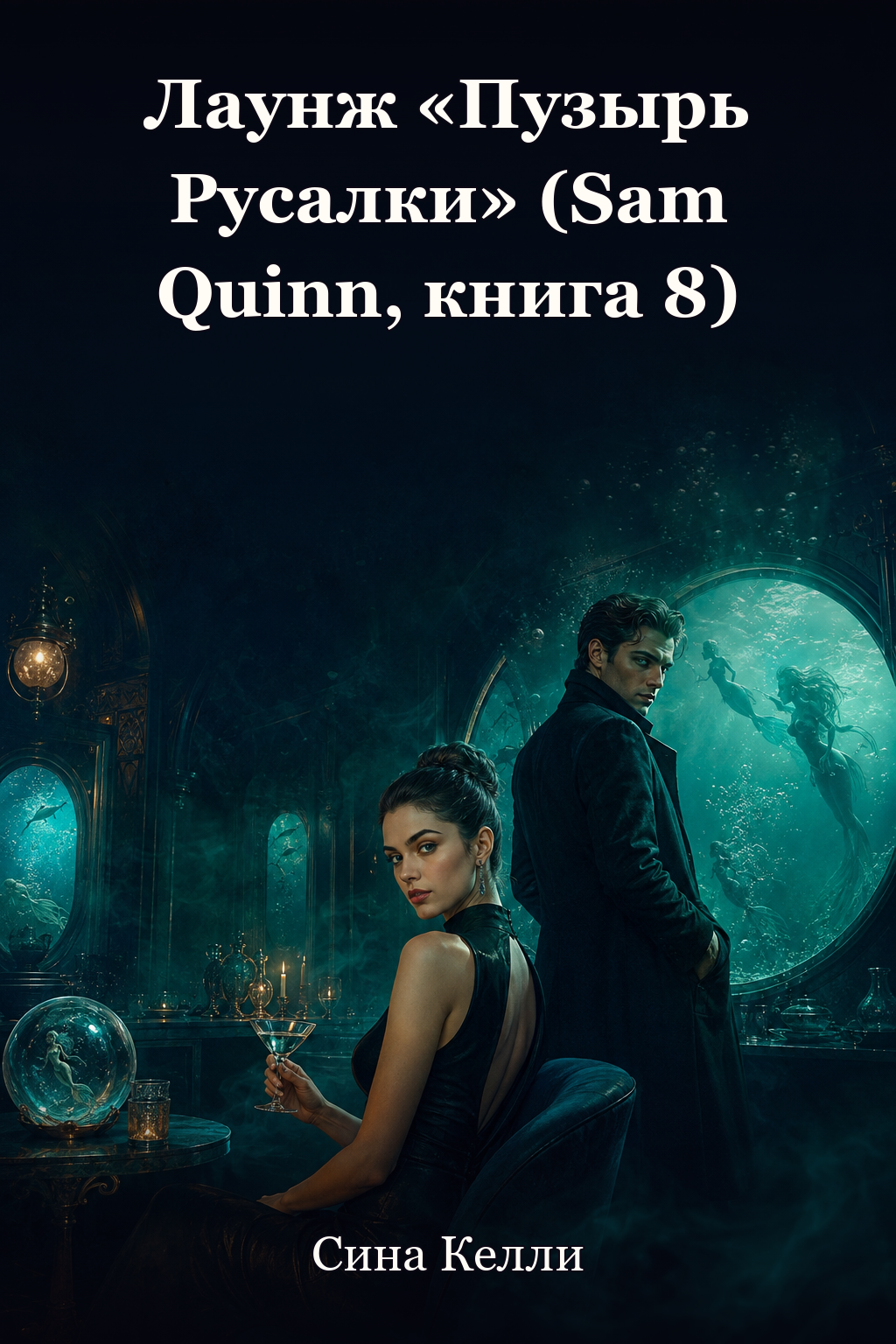 Обложка книги Лаунж «Пузырь Русалки» (Sam Quinn, книга 8) — Сина Келли — The Mermaid’s Bubble Lounge (Sam Quinn, #8)
