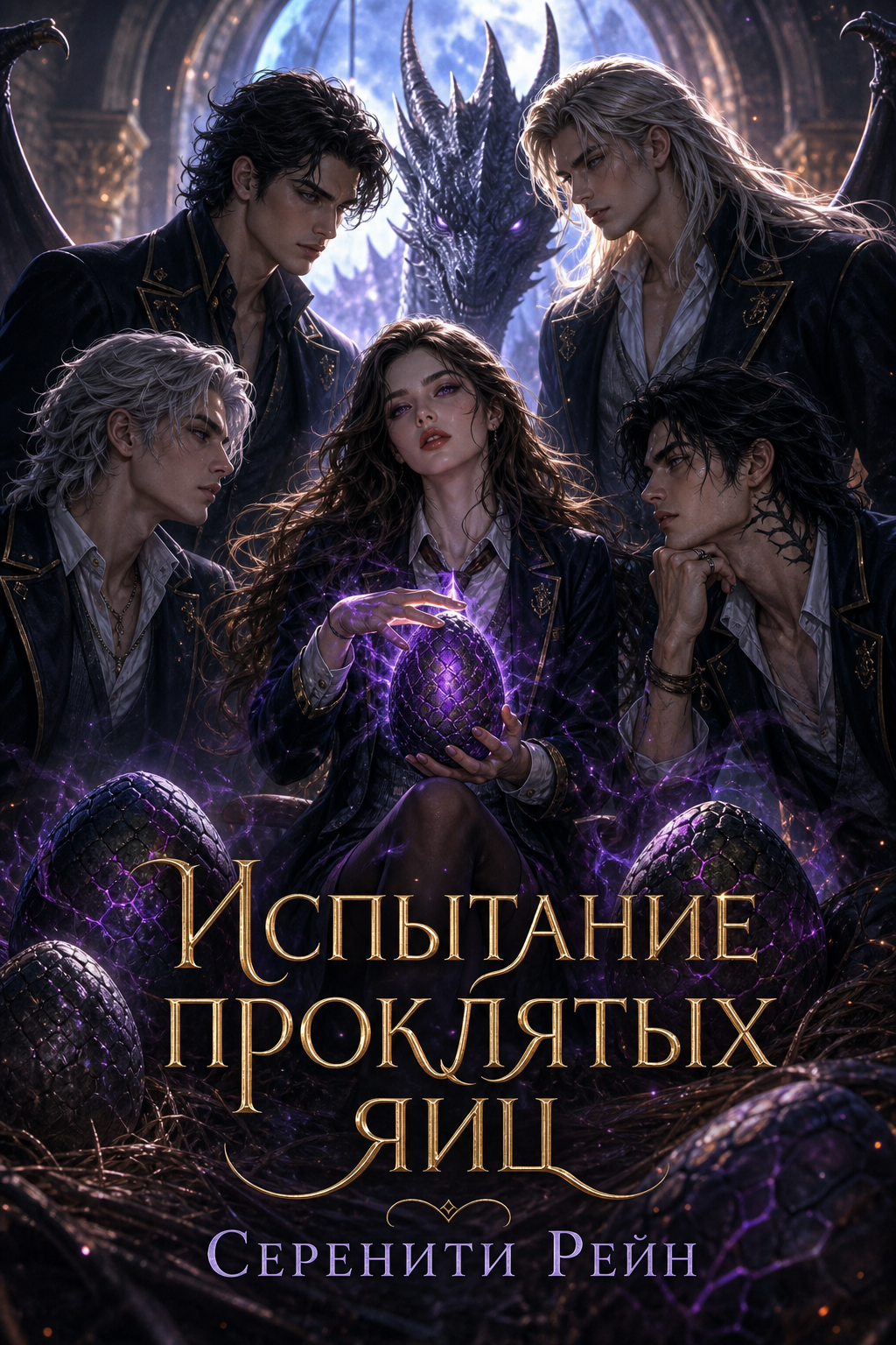 Обложка книги Испытание проклятых яиц (Драгонис Академи, книга 1) — Серенити Рейн — Trial of the Cursed Eggs (Dragonis Academy #1)