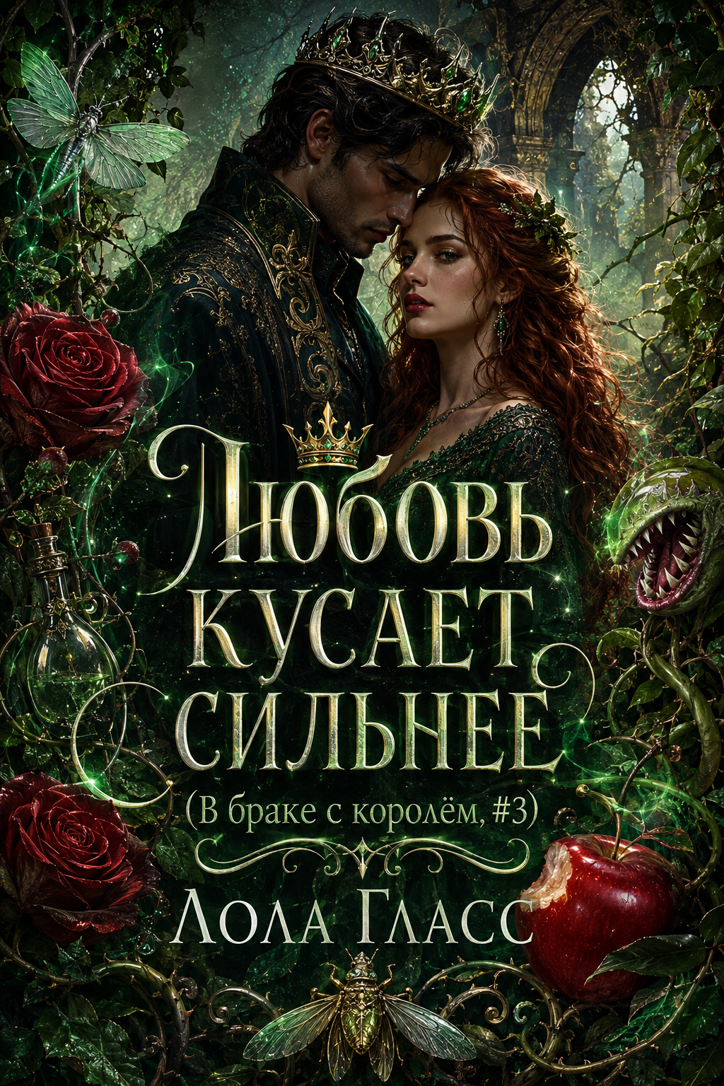 Обложка книги Любовь кусает сильнее (В браке с королём, #3) — Лола Гласс — Love Bites Harder (Mated to the King, #3)