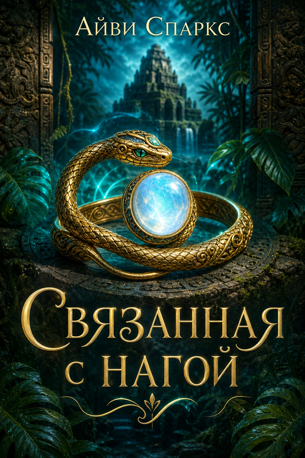 Обложка книги Связанная с нагой (Monster Mates, кн. 2) — Айви Спаркс — Bound to the Naga (Monster Mates #2)