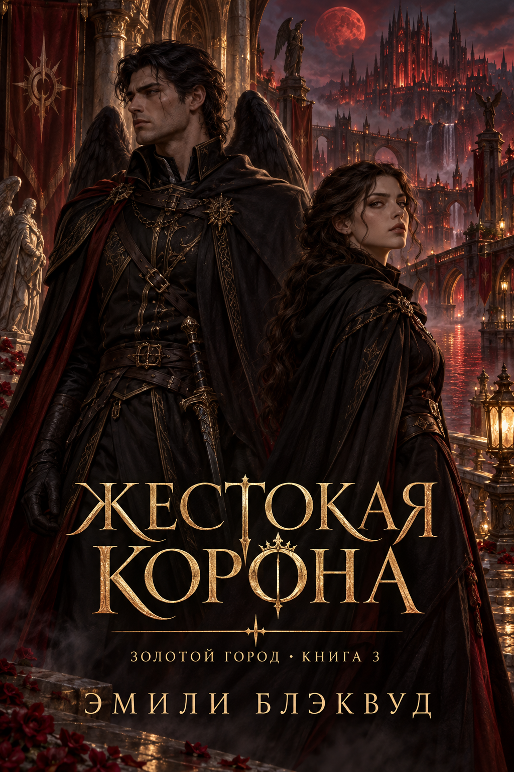 Обложка книги Жестокая корона — Эмили Блэквуд — Crown So Cruel (Golden City, #3)