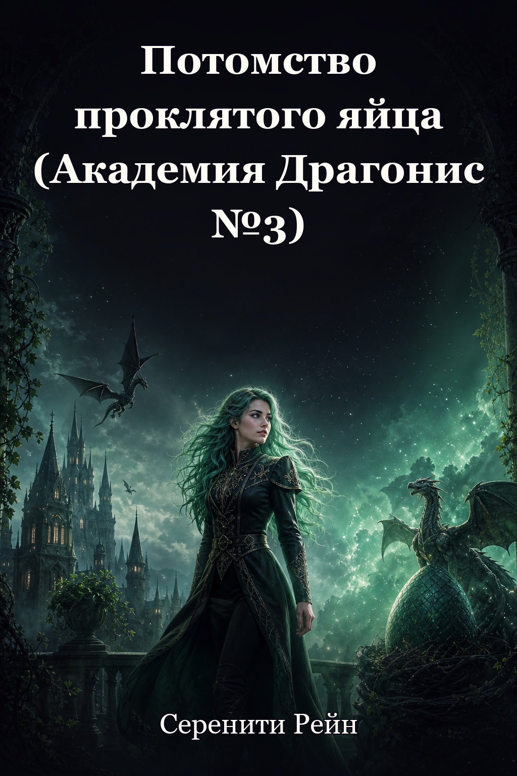Обложка книги Потомство проклятого яйца (Академия Драгонис №3) — Серенити Рейн — Progeny of the Cursed Egg (Dragonis Academy #3)