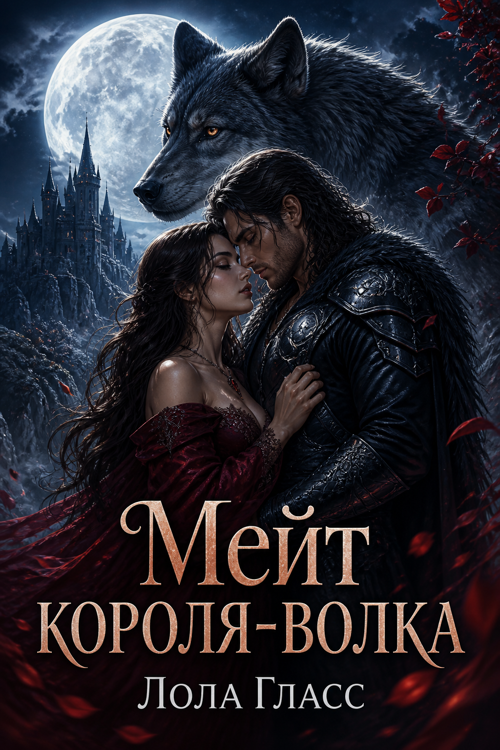 Обложка книги Мейт короля-волка (Отмеченные под луной, №1) — Лола Гласс — The Wolf King’s Mate (Marked Beneath the Moon, #1)