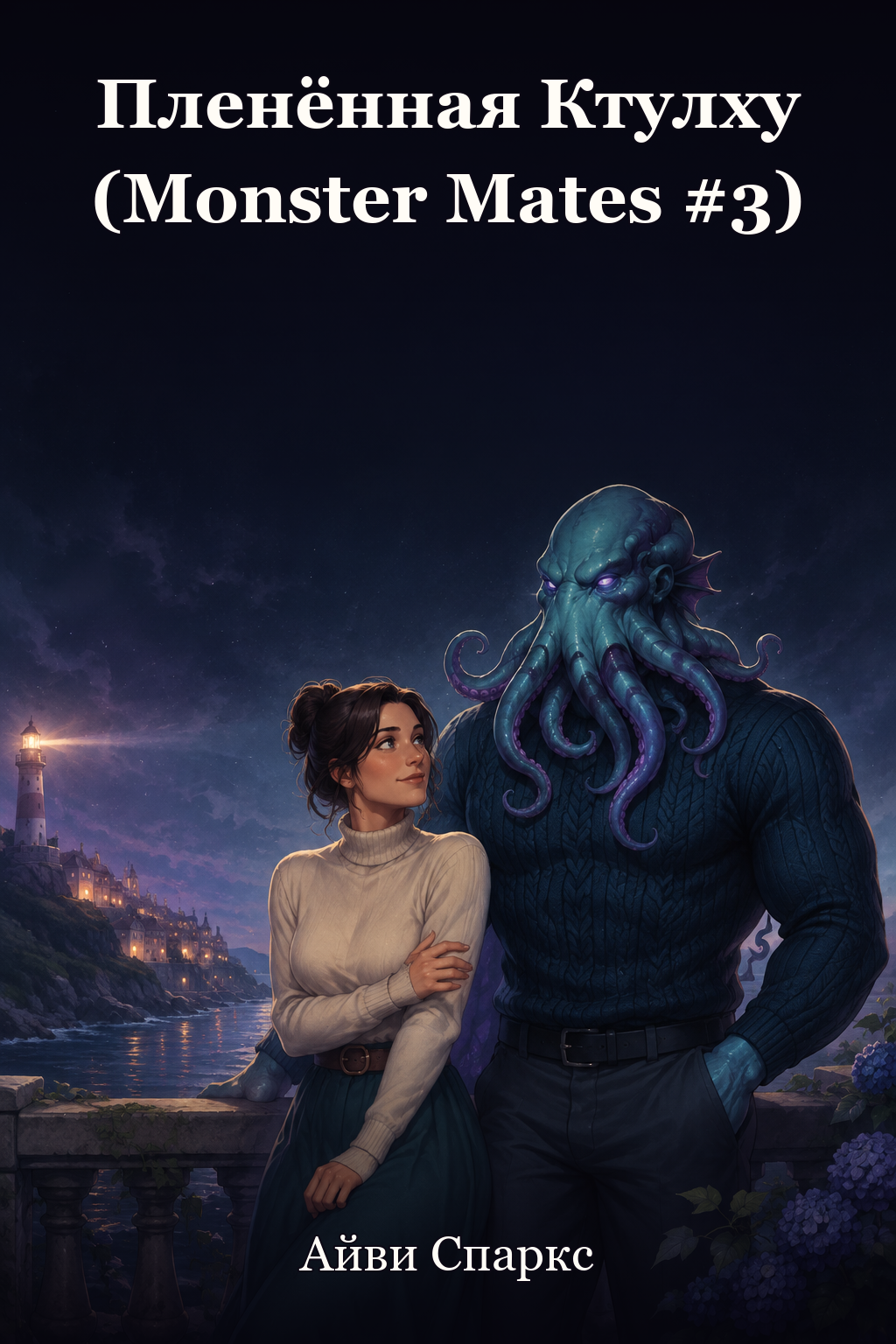 Обложка книги Пленённая Ктулху (Monster Mates #3) — Айви Спаркс — Captured by the Cthulhu (Monster Mates #3)