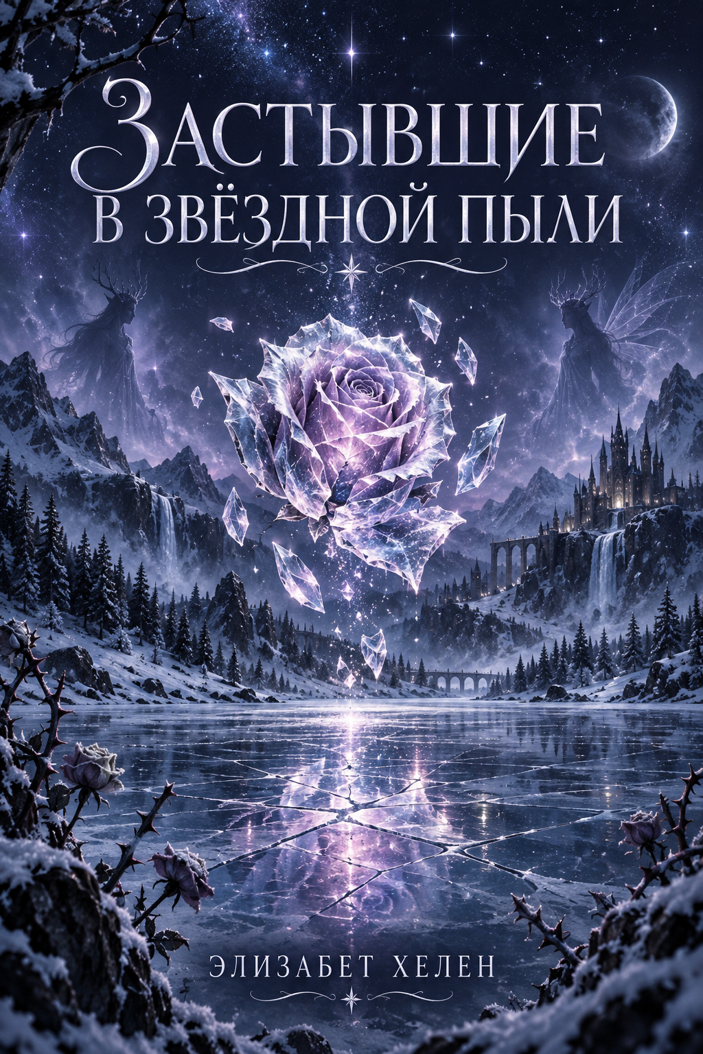 Обложка книги Застывшие в звёздной пыли — Элизабет Хелен — Frozen by Stardust (Beasts of the Briar, #5)