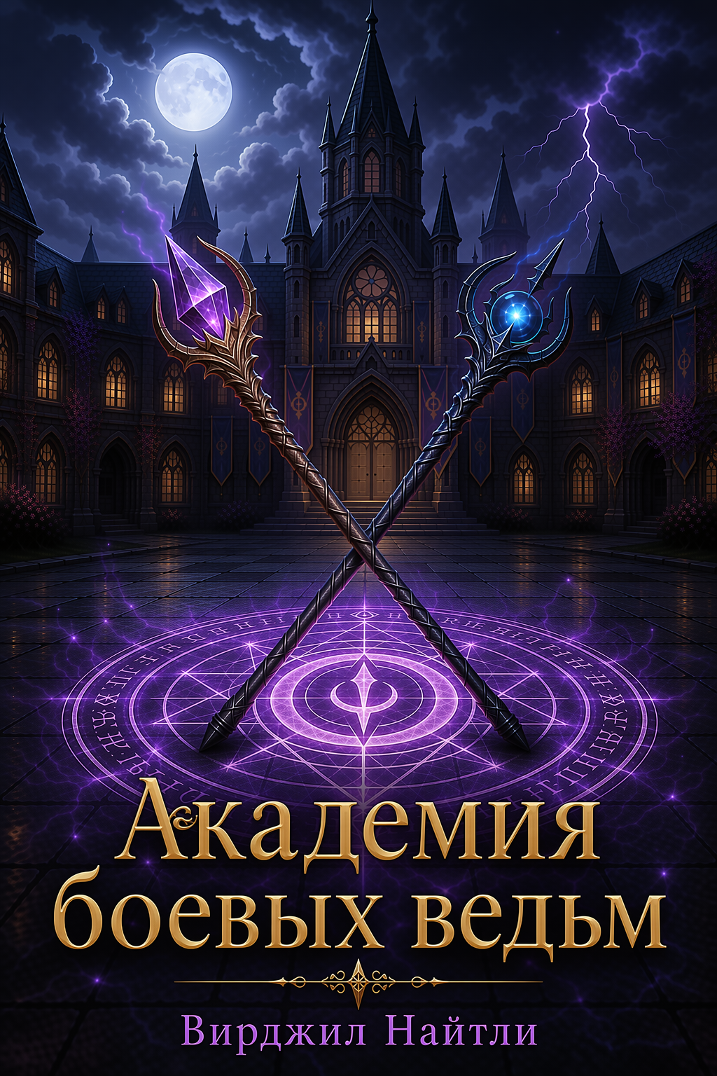 Обложка книги Академия боевых ведьм — Вирджил Найтли — Warwitch Academy