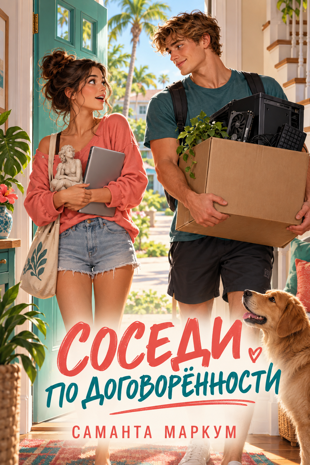 Обложка книги Соседи по договорённости — Саманта Маркум — The Roommate Arrangement