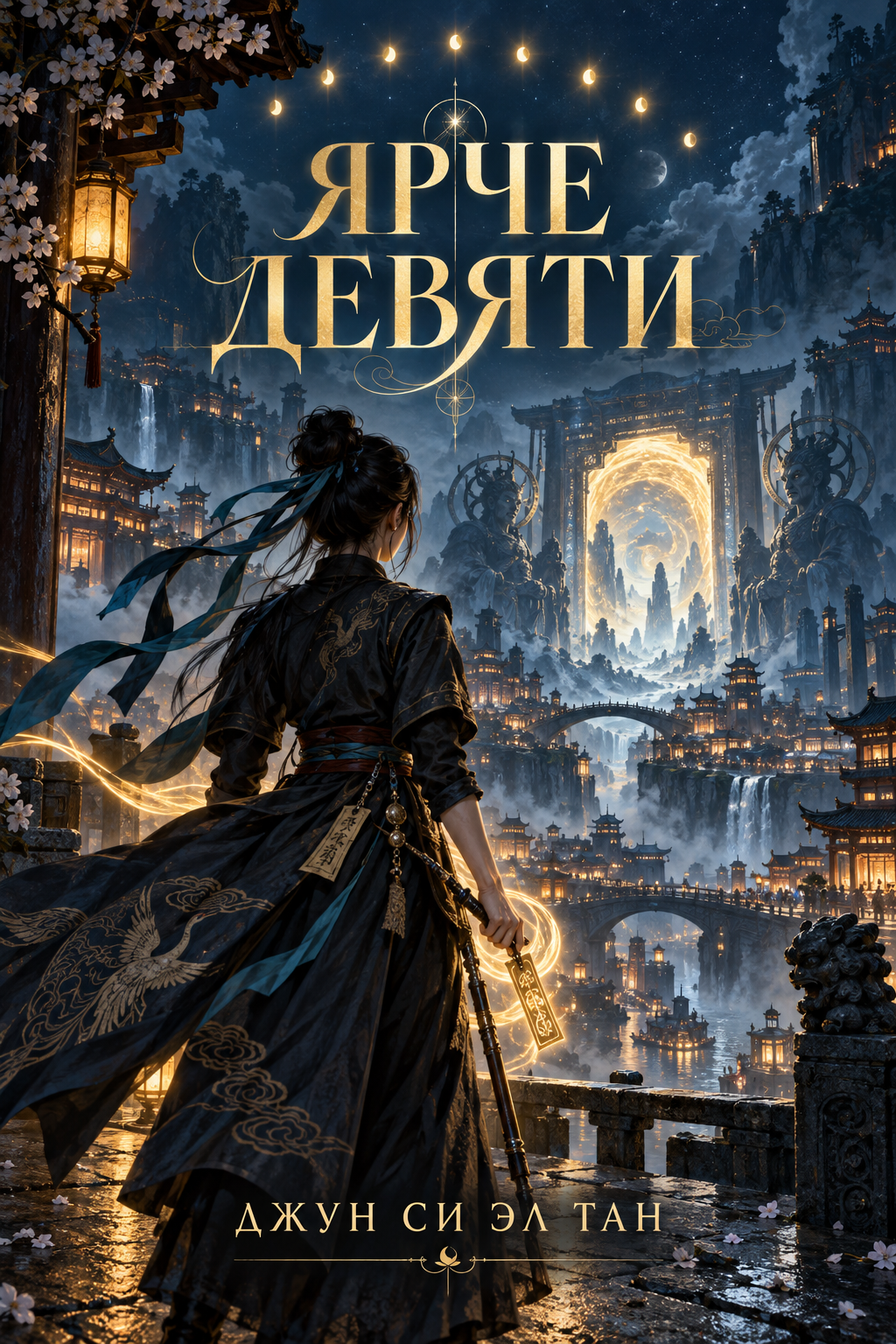 Обложка книги Ярче девяти — Джун Си Эл Тан — Brighter Than Nine (Darker by Four, #2)