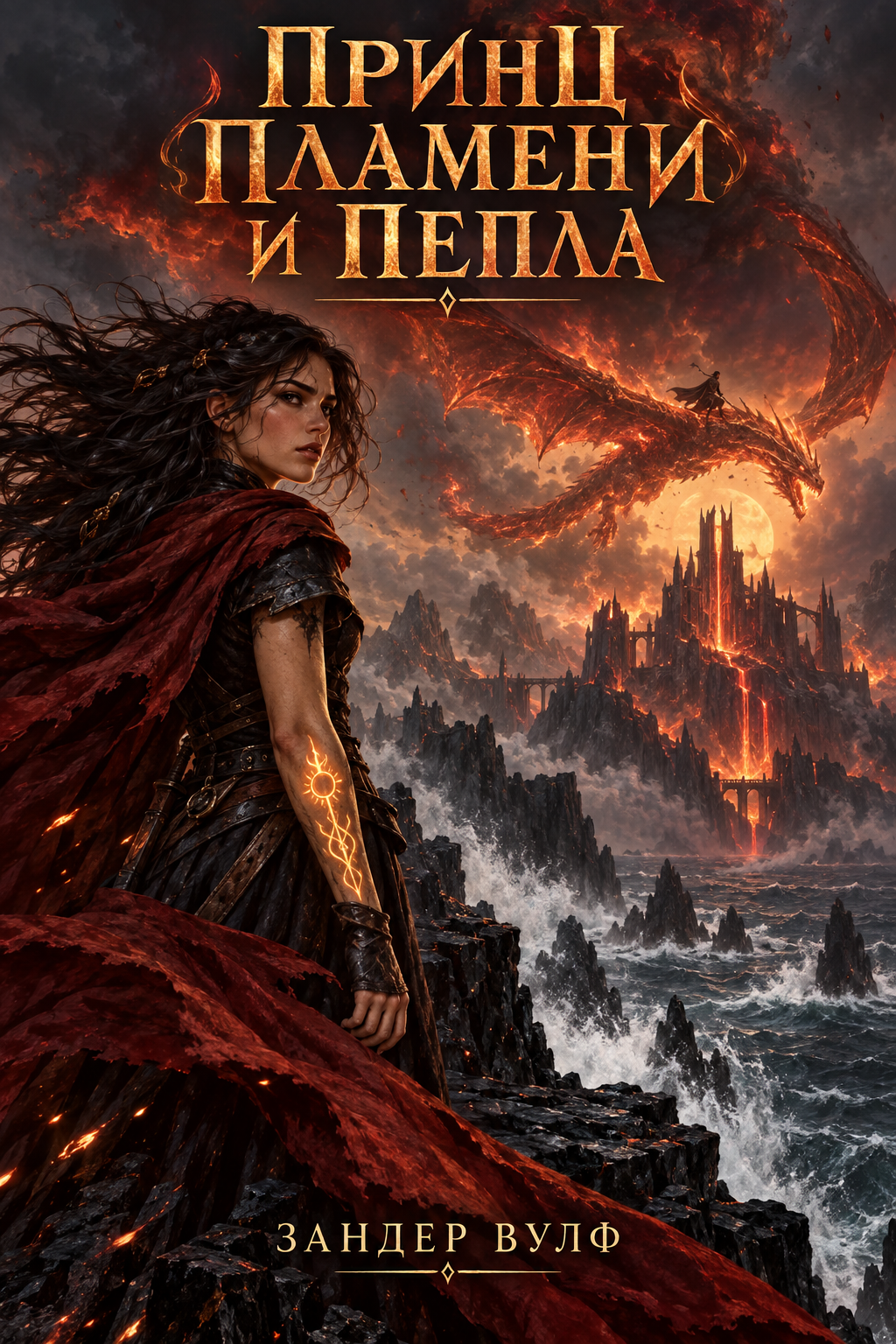 Обложка книги Принц пламени и пепла — Зандер Вулф — Prince of Blaze and Embers