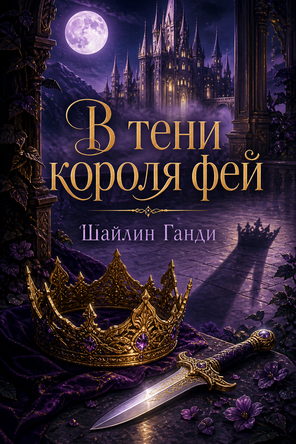 Обложка книги В тени короля фей — Шайлин Ганди — Hunted by the Fae King’s Shadow: A Dark Romantasy Standalone