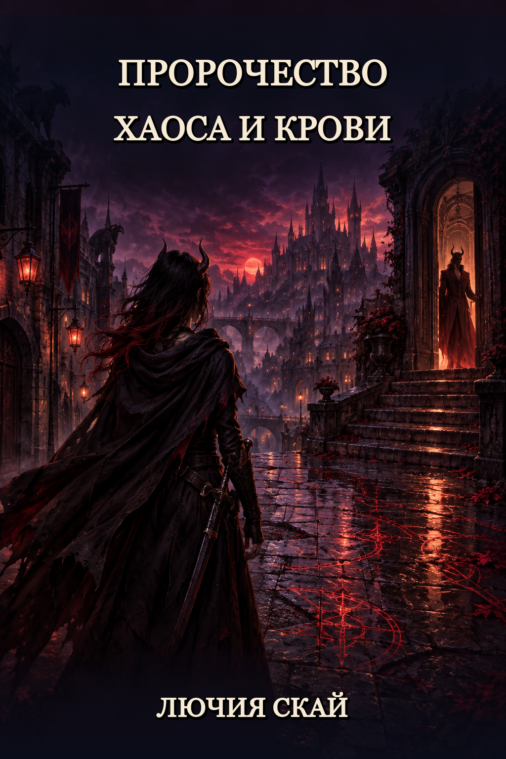 Обложка книги Пророчество хаоса и крови (Эхо тьмы, #2) — Лючия Скай — A Prophecy of Chaos and Blood (Echoes of Darkness, #2)