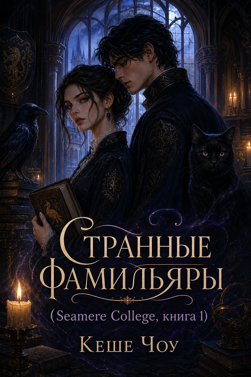 Обложка книги Странные фамильяры (Seamere College, книга 1) — Кеше Чоу — Strange Familiars (Seamere College, #1)