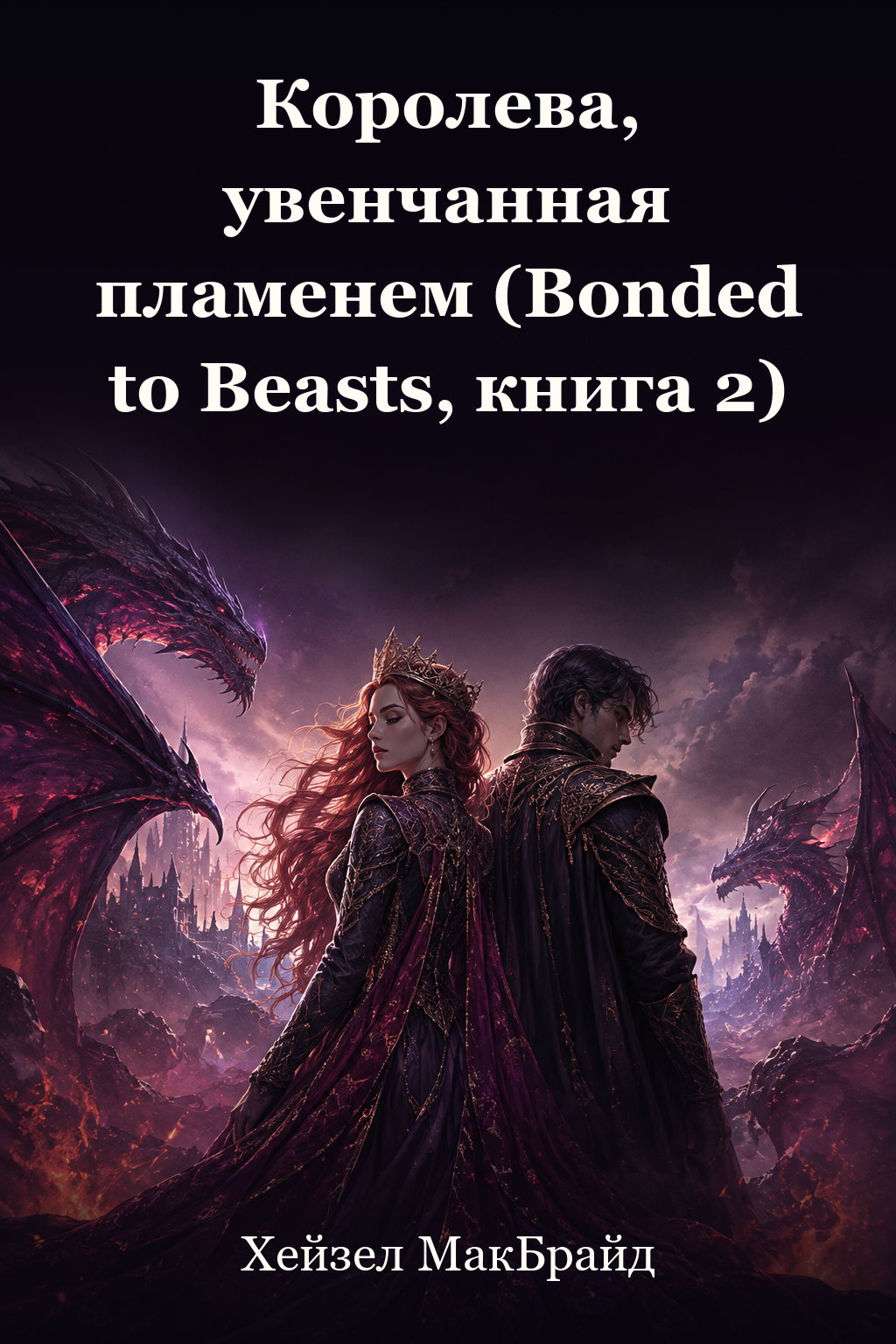 Обложка книги Королева, увенчанная пламенем (Bonded to Beasts, книга 2) — Хейзел МакБрайд — A Queen Crowned in Flames (Bonded to Beasts, #2)