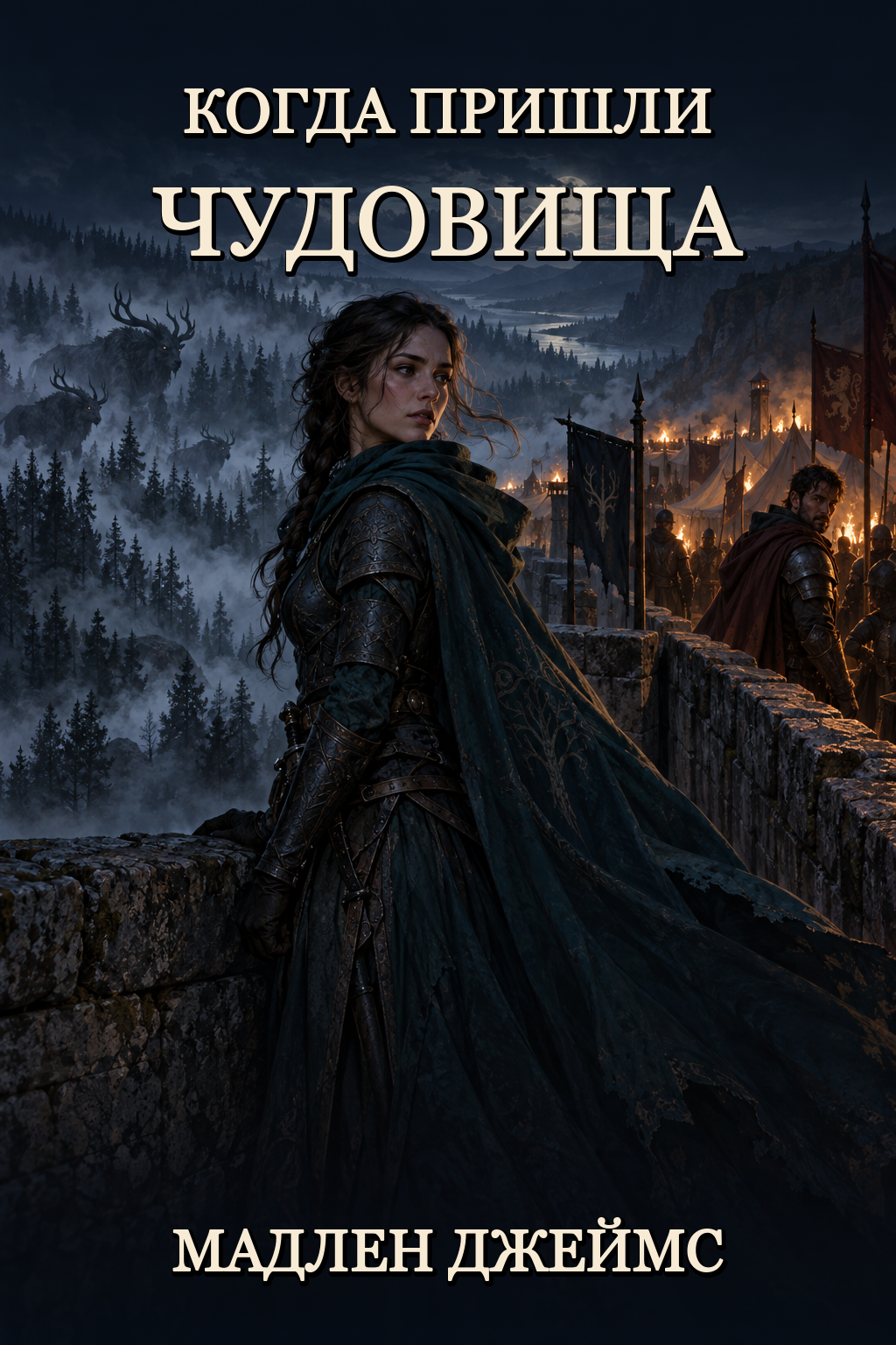 Обложка книги Когда пришли чудовища — Мадлен Джеймс — Because the Beasts Came