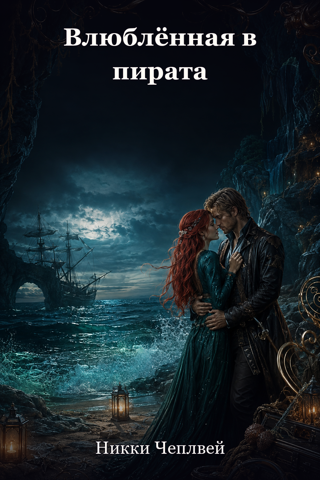 Обложка книги Влюблённая в пирата — Никки Чеплвей — Falling For the Pirate: A Little Mermaid and Peter Pan retelling with a twist