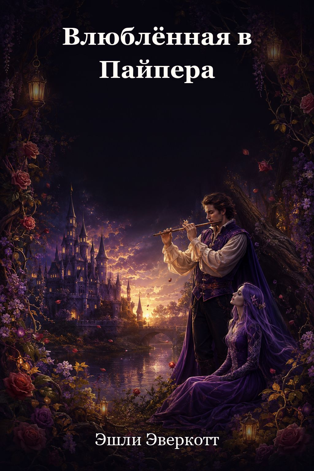 Обложка книги Влюблённая в Пайпера — Эшли Эверкотт — Falling for the Pied Piper: To Win a Dark Heart (A Beauty and the Beast & Pied Piper Retelling)