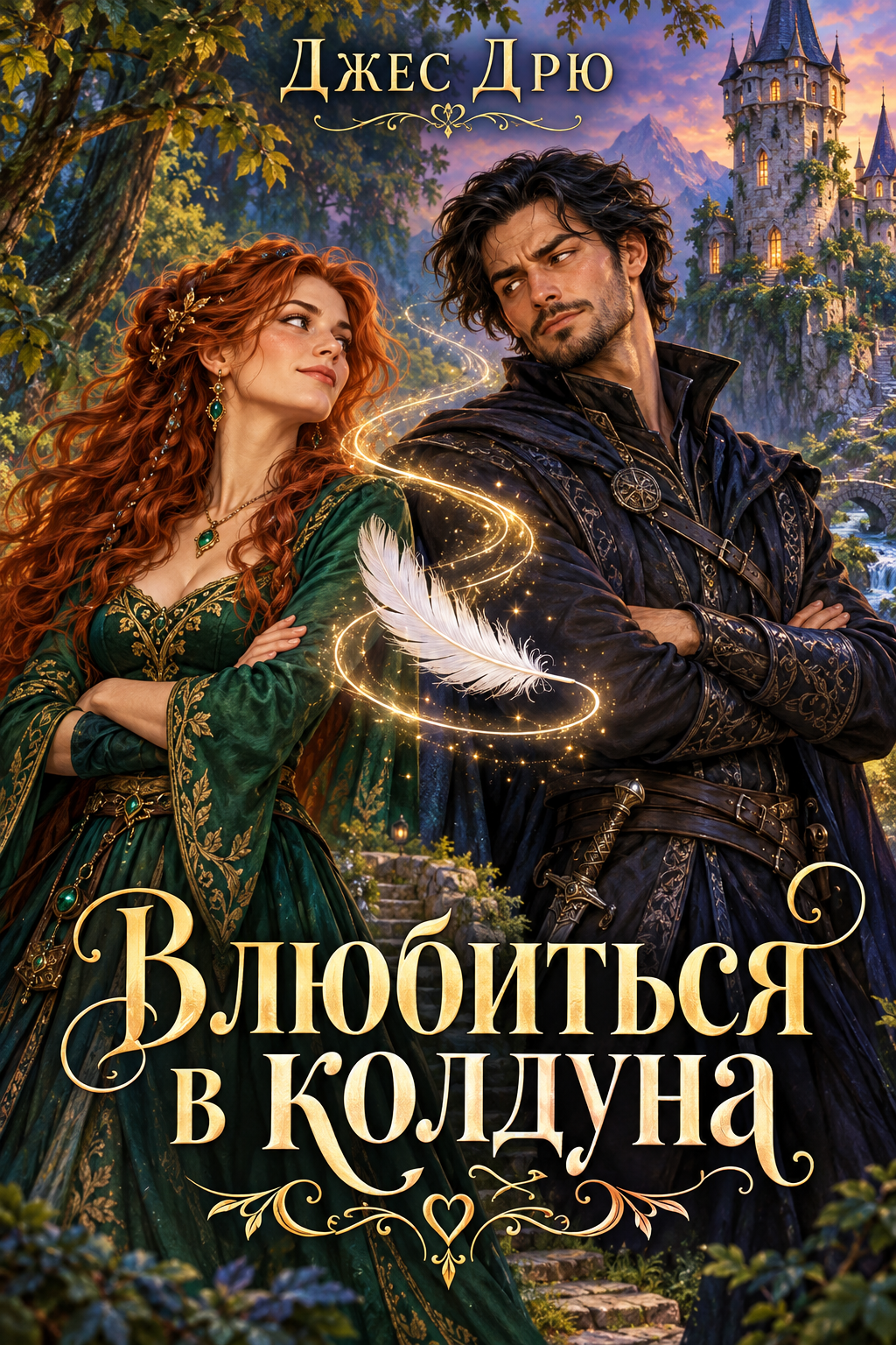 Обложка книги Влюбиться в колдуна — Джес Дрю