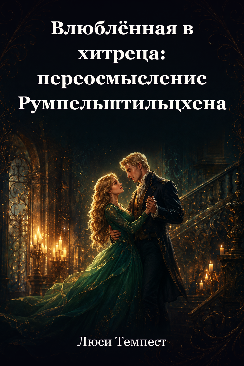 Обложка книги Влюблённая в хитреца: переосмысление Румпельштильцхена — Люси Темпест — Falling For the Trickster: A Reimagining of Rumpelstiltskin