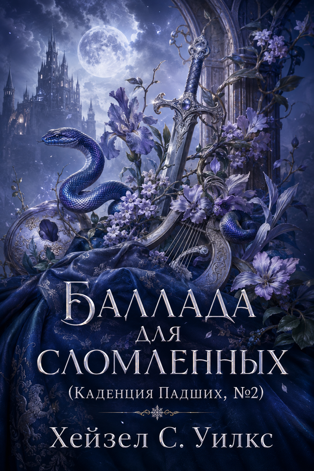 Обложка книги Баллада для сломленных (Каденция Падших, №2) — Хейзел С. Уилкс — A Ballad for the Broken (Cadence of the Fallen, #2)