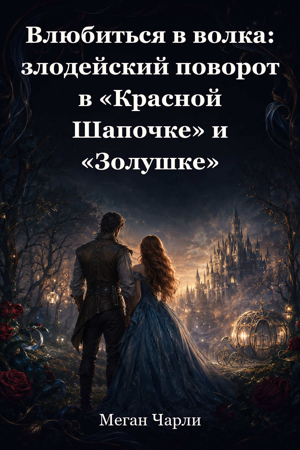 Обложка книги Влюбиться в волка: злодейский поворот в «Красной Шапочке» и «Золушке» — Меган Чарли — Falling for the Wolf: A Villainous Twist on Little Red Riding Hood and Cinderella