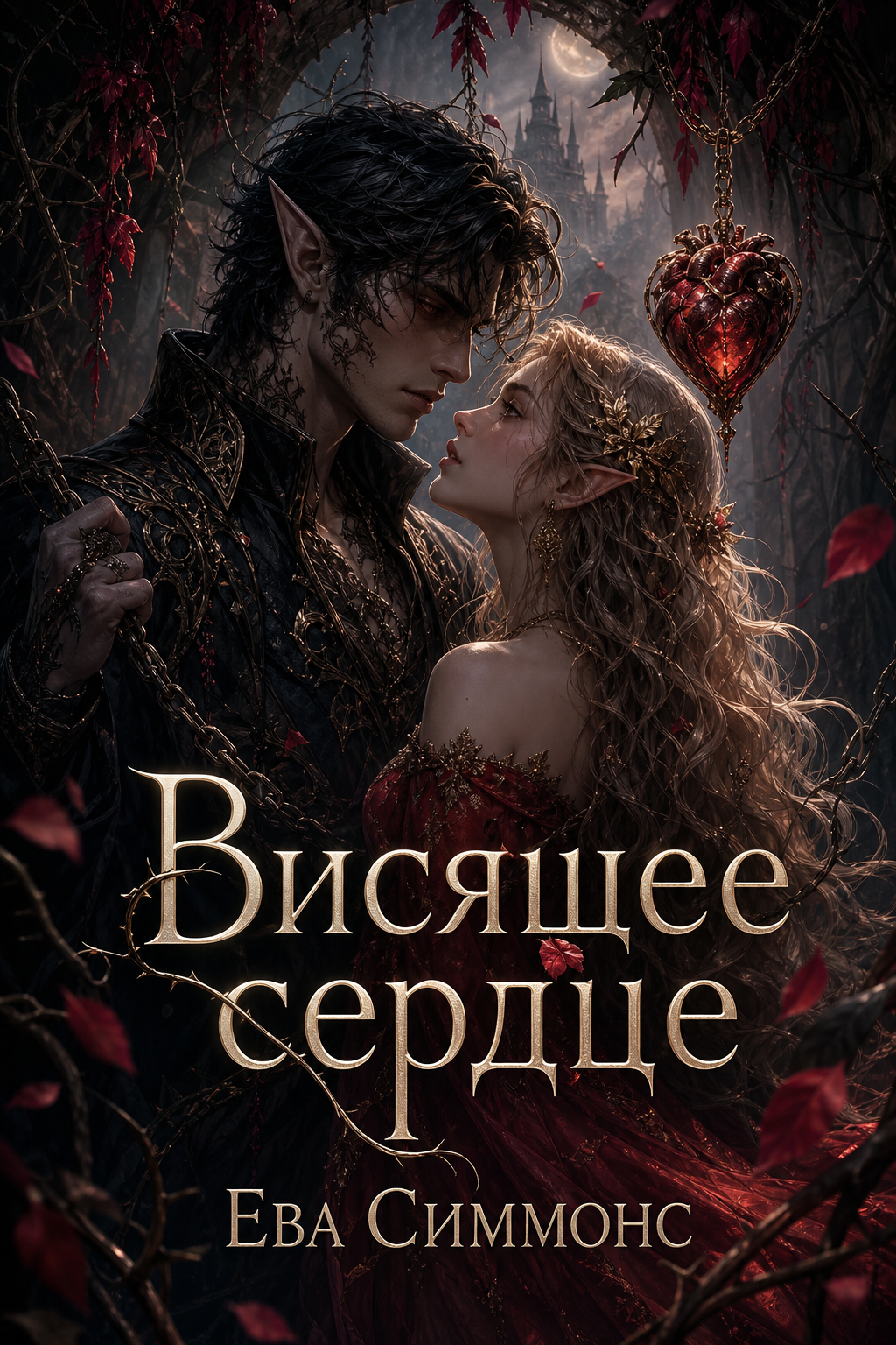 Обложка книги Висящее сердце (Царство бьющихся сердец #1) — Ева Симмонс — The Hanging Heart (Realm of Beating Hearts #1)