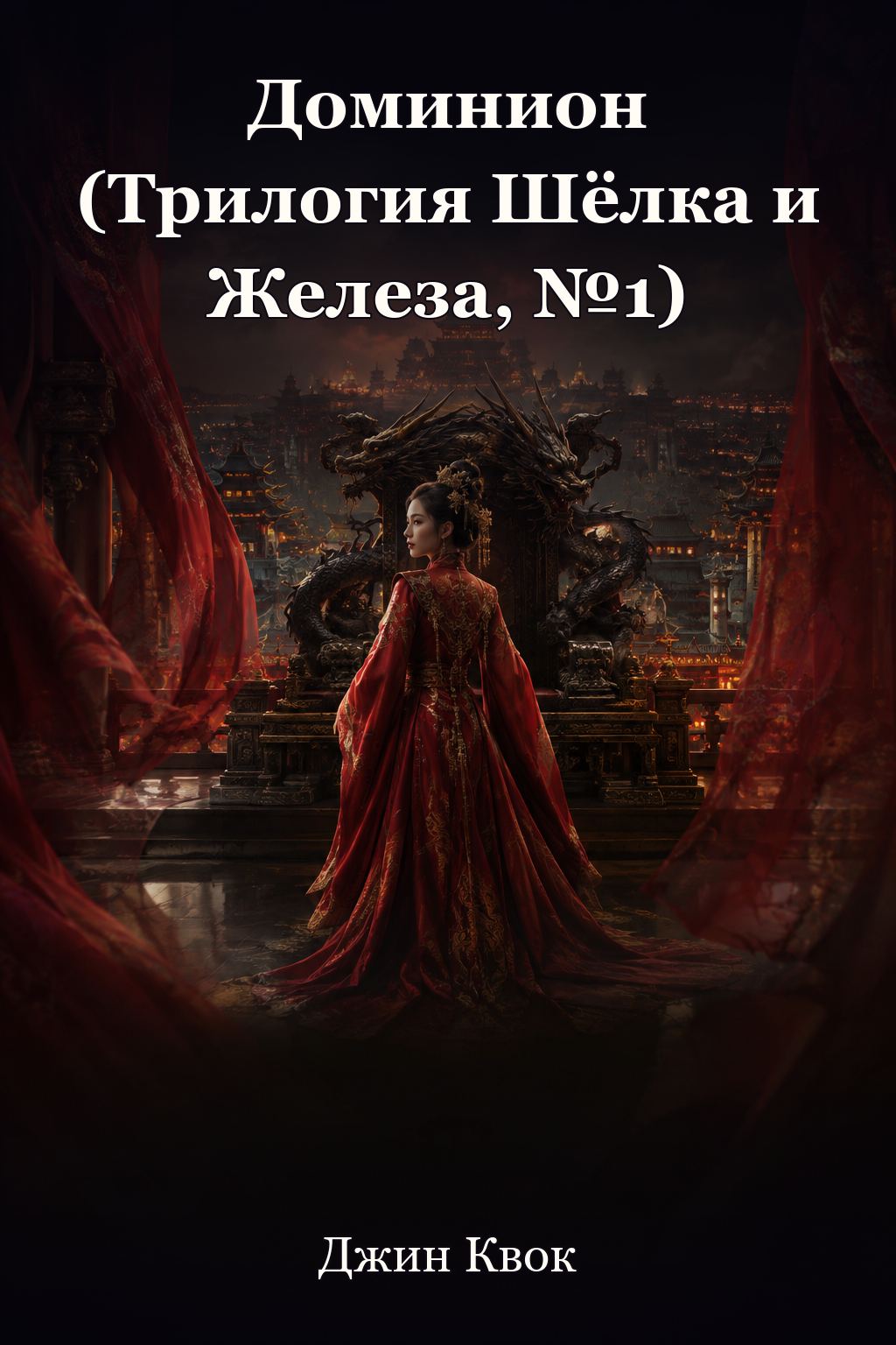 Обложка книги Доминион (Трилогия Шёлка и Железа, №1) — Джин Квок — Dominion (The Silk and Iron Trilogy, #1)