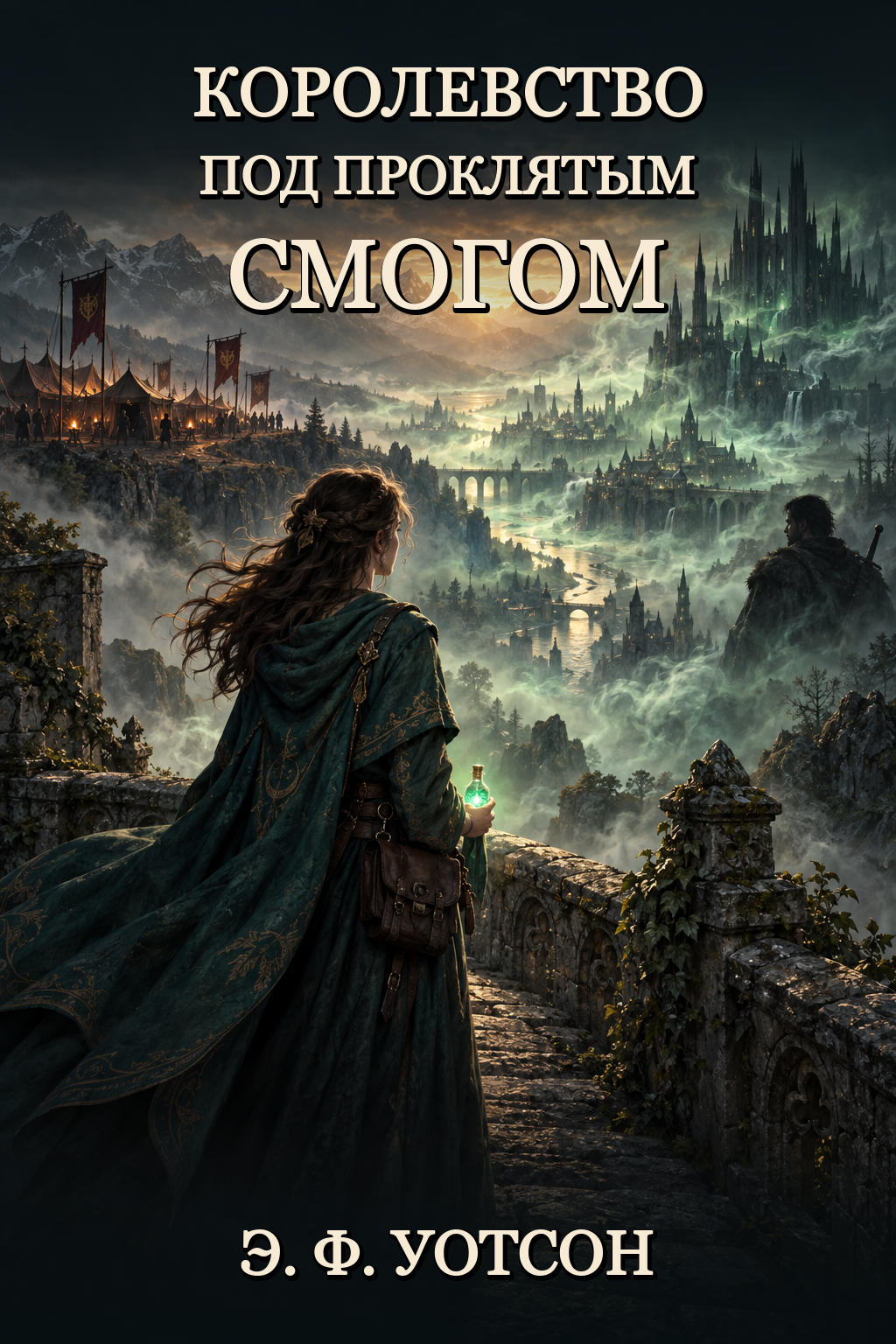 Обложка книги Королевство под проклятым смогом — Э. Ф. Уотсон — The Smog Cursed Kingdom
