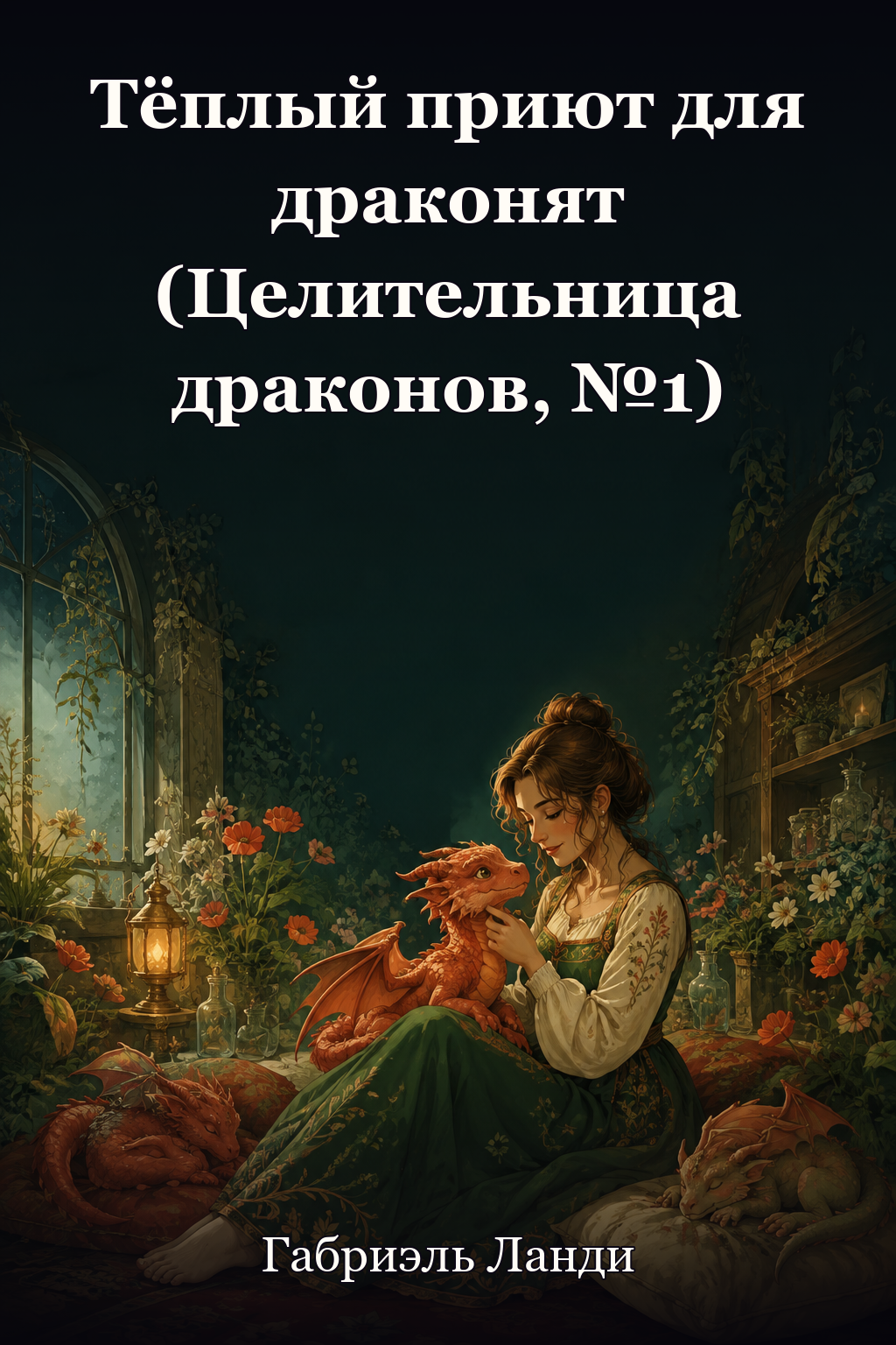 Обложка книги Тёплый приют для драконят (Целительница драконов, №1) — Габриэль Ланди — A Hearthful of Hatchlings (Healer of Dragons, #1)