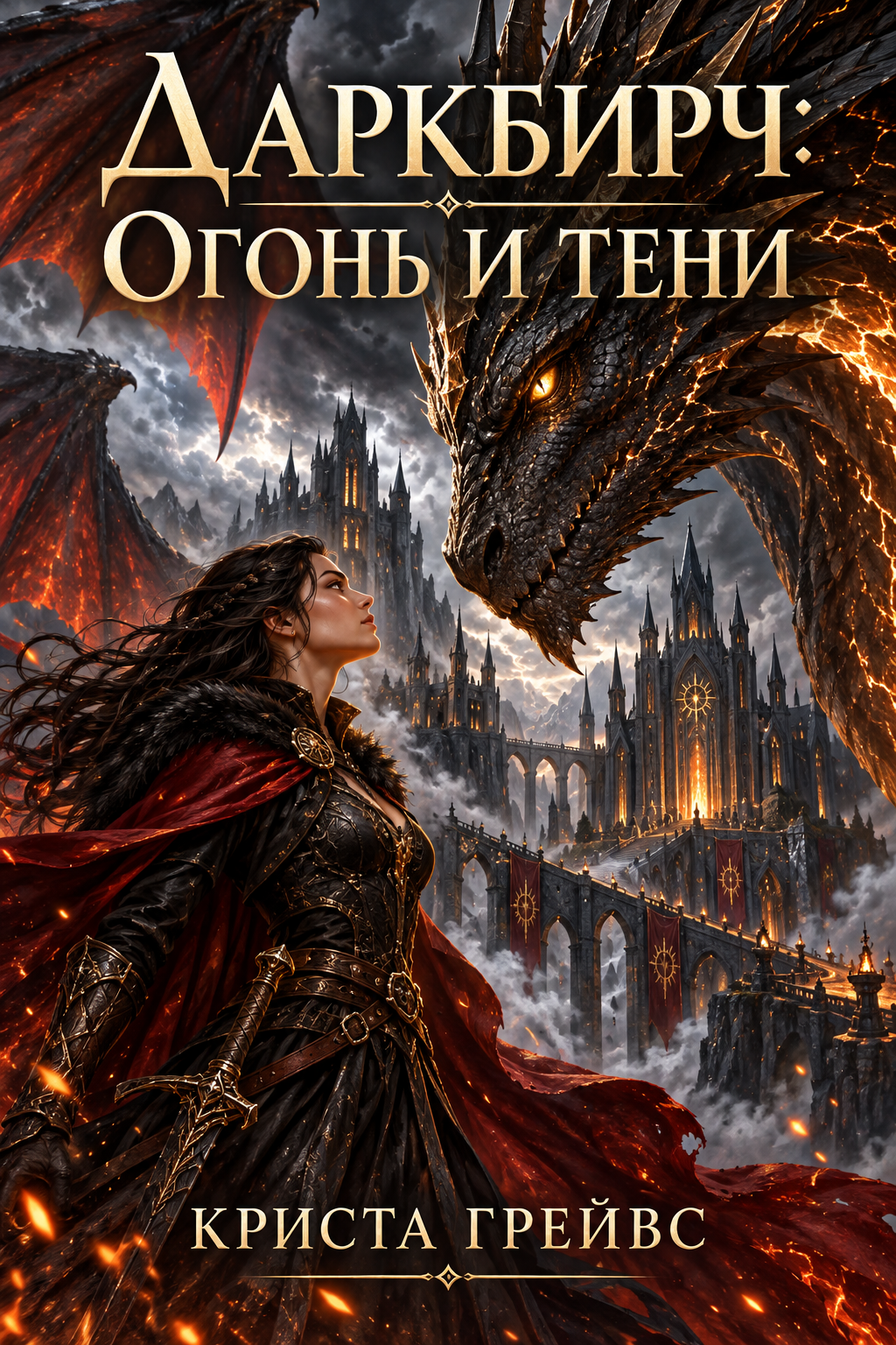 Обложка книги Даркбирч: огонь и тени — Криста Грейвс