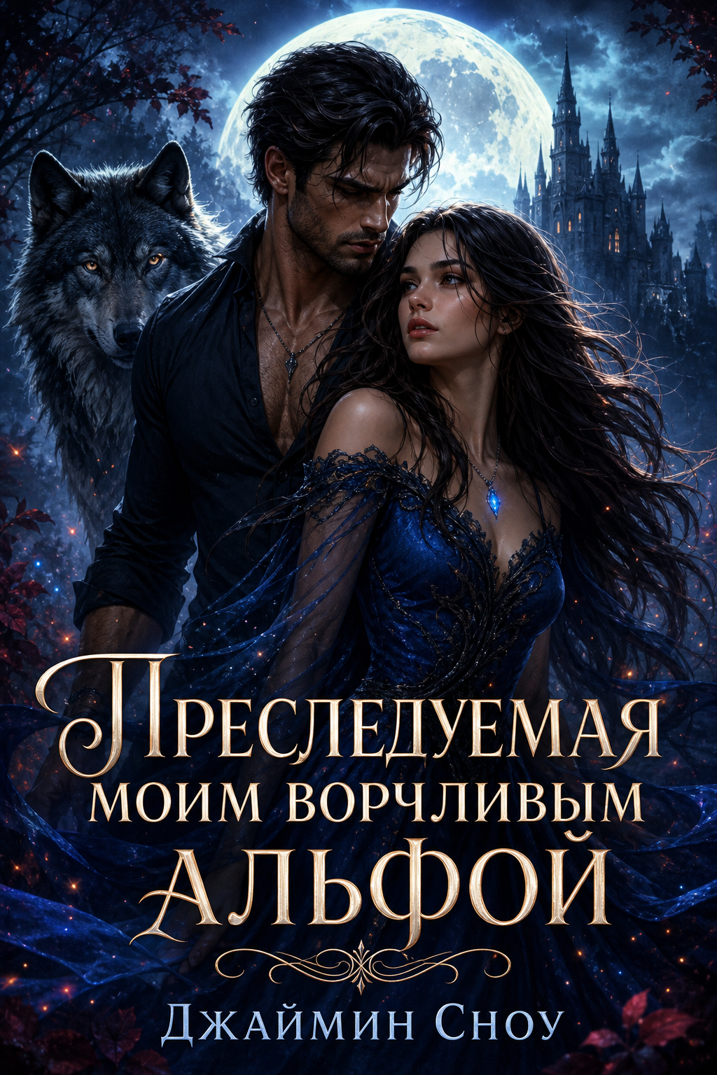 Обложка книги Преследуемая моим ворчливым альфой (серия «Fierce Alpha», книга 1) — Джаймин Сноу — Chased by My Grumpy Alpha (Fierce Alpha #1)