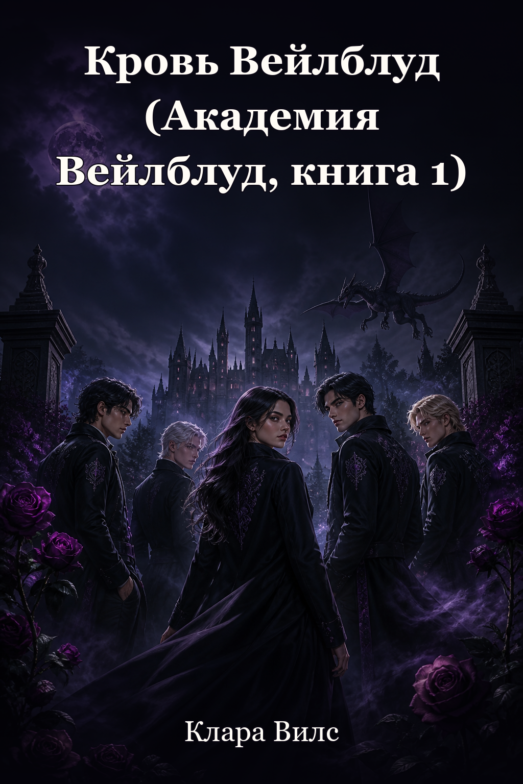 Обложка книги Кровь Вейлблуд (Академия Вейлблуд, книга 1) — Клара Вилс — Blood of the Veil (Veilblood Academy Book 1)