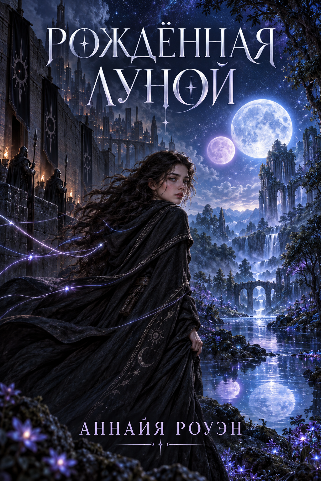 Обложка книги Рождённая Луной — Аннайя Роуэн — Moonborn (The Soulstar Saga, #1)