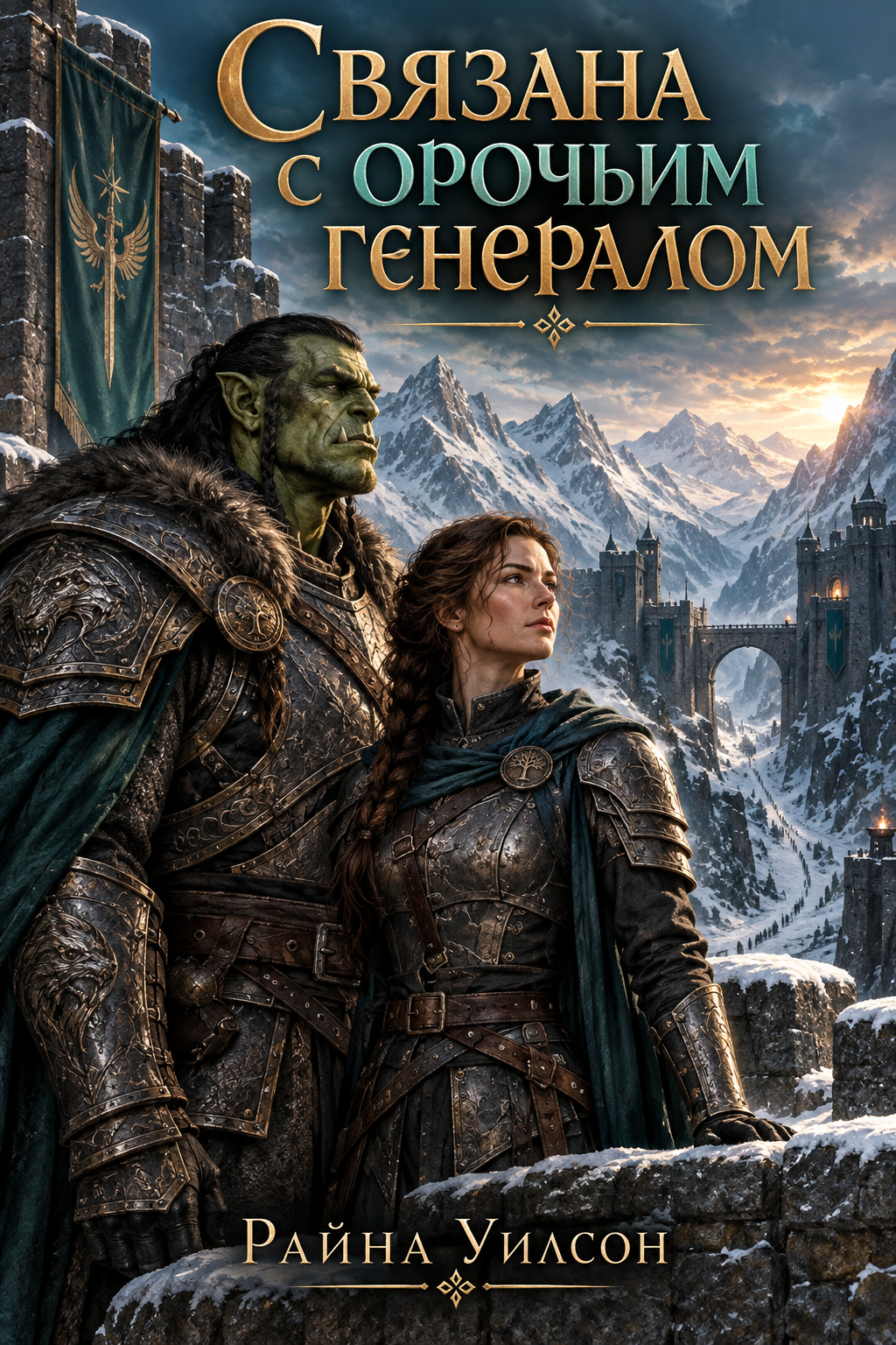 Обложка книги Связана с орочьим генералом — Райна Уилсон
