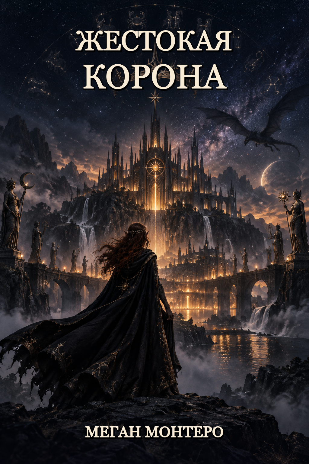 Обложка книги Жестокая корона (Война зодиаков, #1) — Меган Монтеро — A Crown So Cruel (War of the Zodiacs Book 1)