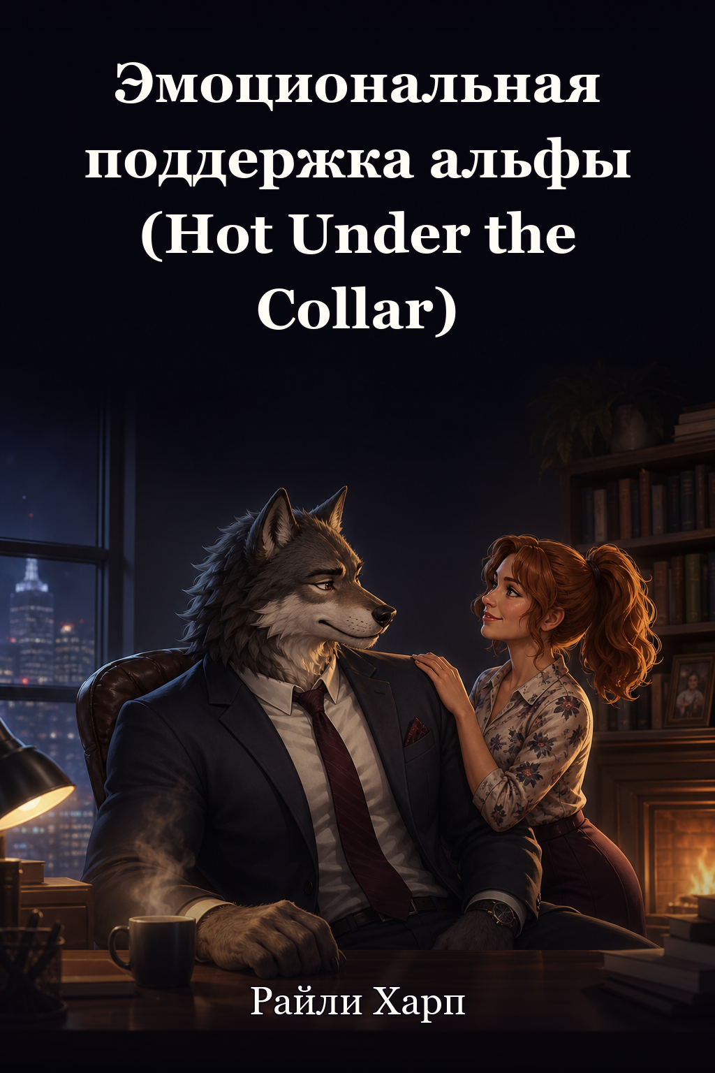 Обложка книги Эмоциональная поддержка альфы (Hot Under the Collar) — Райли Харп — Emotional Support Alpha (Hot Under the Collar)