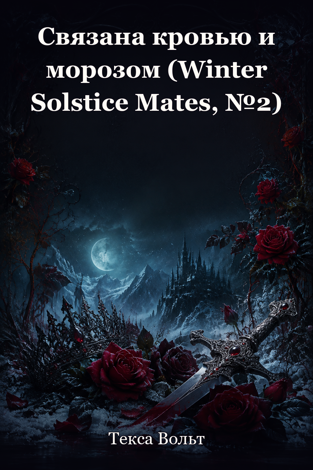 Обложка книги Связана кровью и морозом (Winter Solstice Mates, №2) — Текса Вольт — Bound in Blood & Frost (Winter Solstice Mates #2)