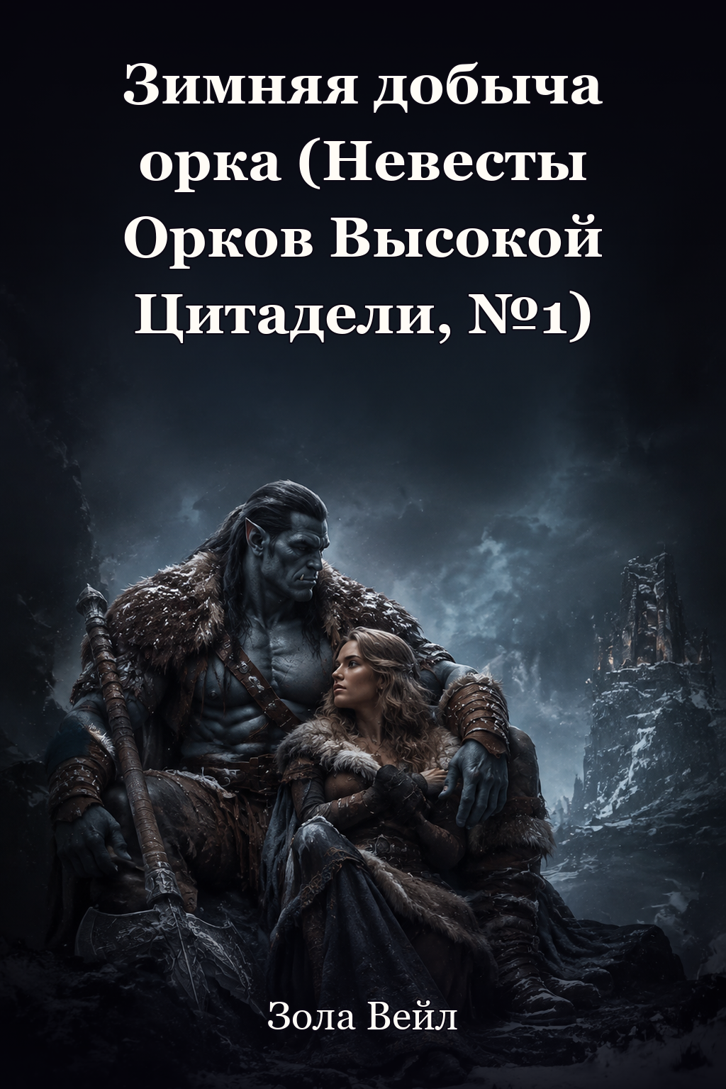 Обложка книги Зимняя добыча орка (Невесты Орков Высокой Цитадели, №1) — Зола Вейл — The Orc’s Winter Prize (Brides of the Citadel Orcs #1)