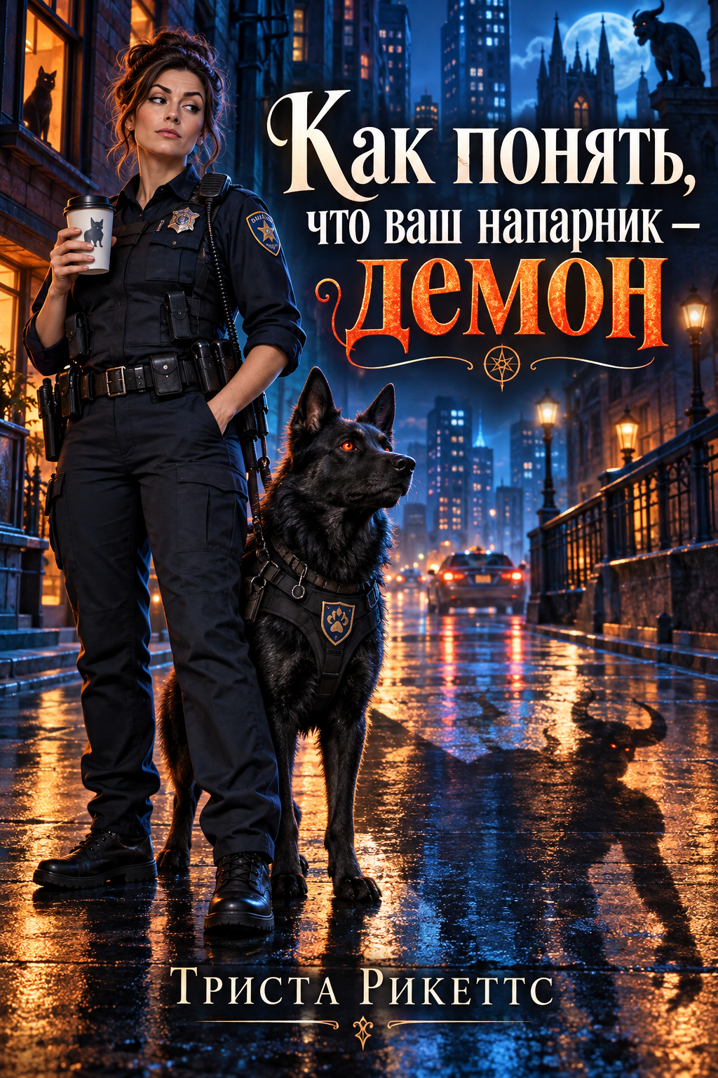 Обложка книги Как понять, что ваш напарник — демон — Триста Рикеттс